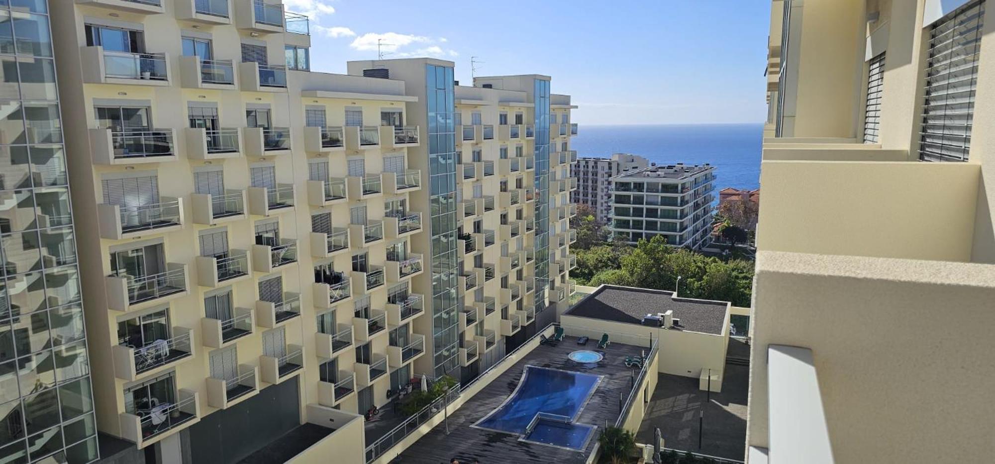 Ferienwohnung Vista Mar - Ac, Pool & Gym Funchal  Exterior foto